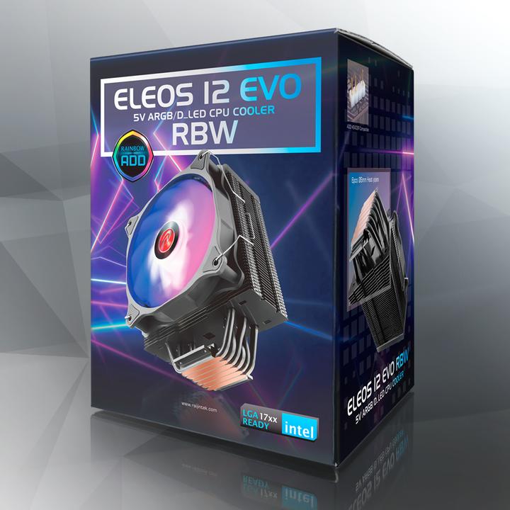 Actual product image Raijintek CPU Cooler ELEOS 12 EVO RBW (164 mm)