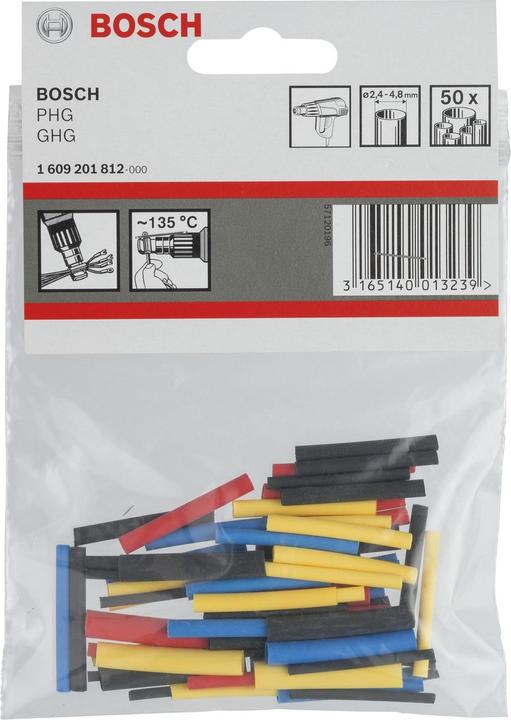 Produktbild Bosch Professional Zubehör Schrumpfschlauch für Bosch-Heissluftgebläse, 1,6 - 4,8 mm (50 x)
