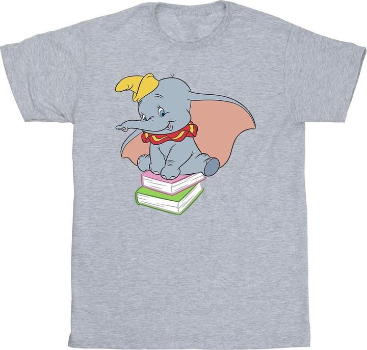 Actual product image Disney Mens Dumbo Sitting On Books T-Shirt (XL)