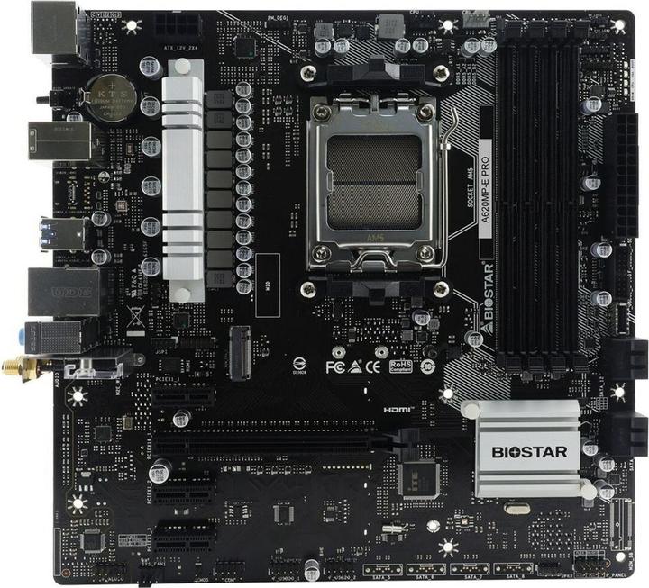 Immagine prodotto Biostar MB A620MP-E Pro (A620,AM5,mATX,AMD) (AM5, AMD A620, mATX)