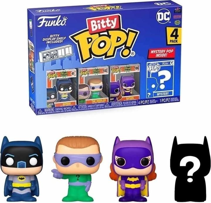 Image du produit Funko DC - Batman Adam West - Bitty POP! Lot de 4 figurines en vinyle 2,5 cm