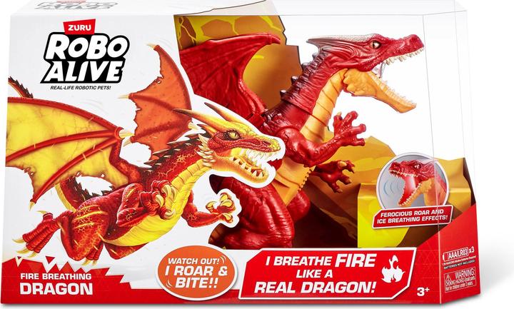 Actual product image Zuru Fire-breathing, roaring dragon