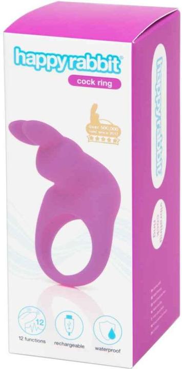 Produktbild Happy Rabbit Rechargeable Vibrating Rabbit Cock Ring Purple (3 cm)