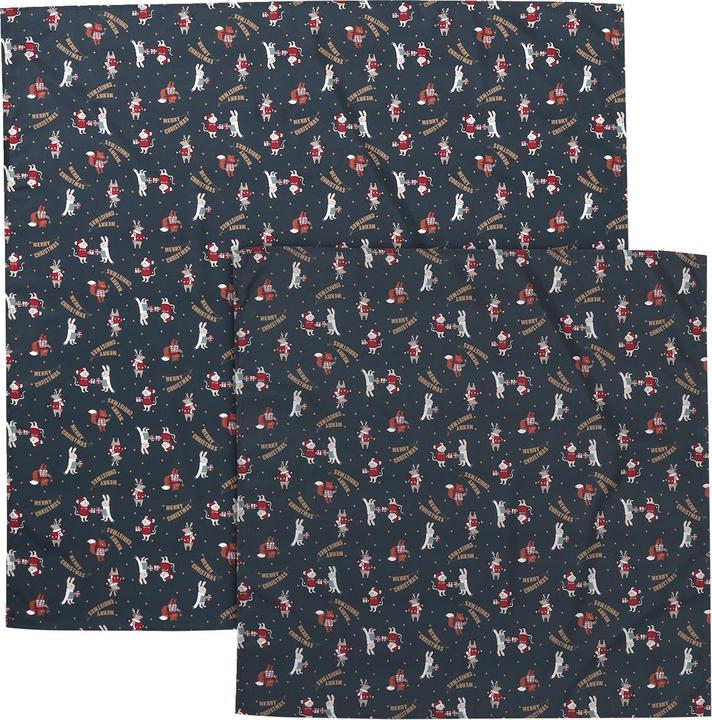 Immagine prodotto Vertbaudet Set di 2 salviette regalo Furoshiki Babbo Natale e amici