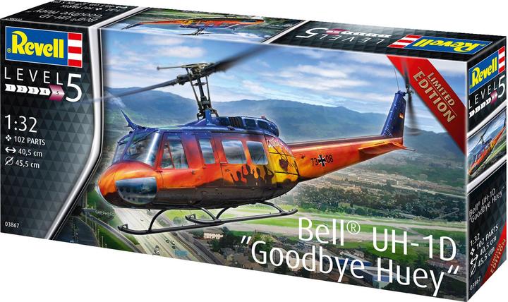 Actual product image Revell Bell UH-1D Goodbye Huey