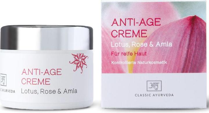 Classic Ayurveda Anti-Age Creme, Lotus, Rose & Amla, BDIH (50 ml, 24h Creme)