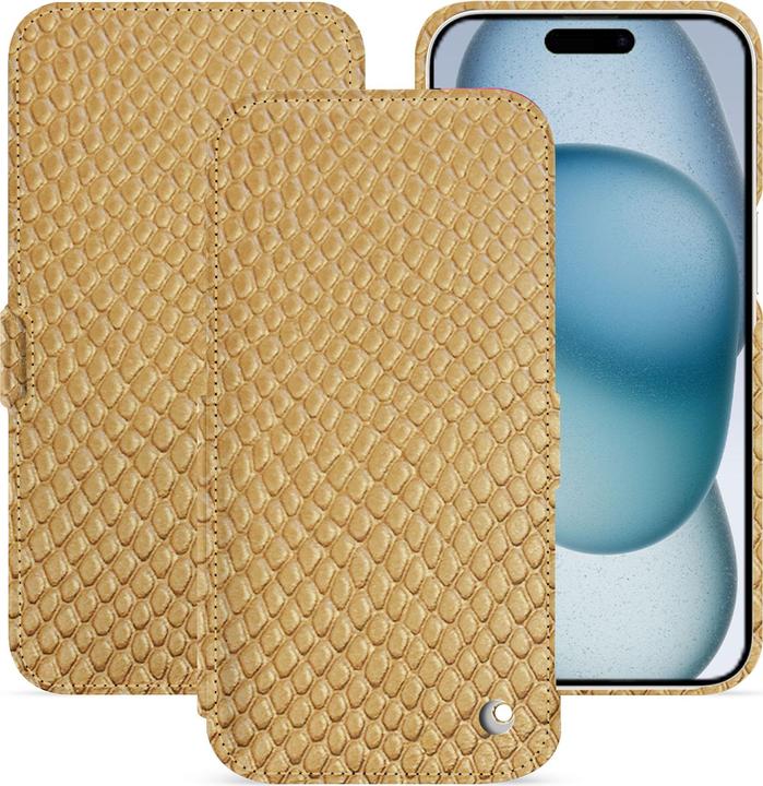 Noreve Horizontal leather flap shell (Apple iPhone 15)