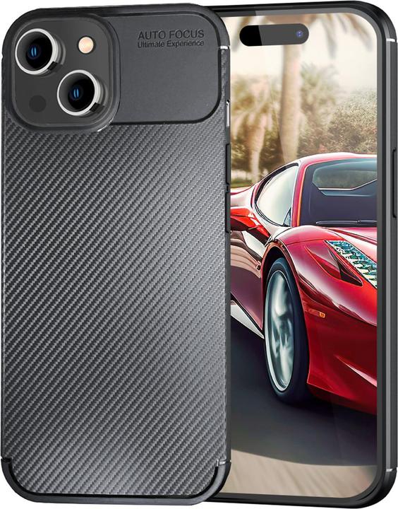 Produktbild Nalia Carbon Look Silikon Hülle (Apple iPhone 15)