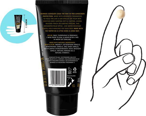 Produktbild Skinnies Conquer SPF 50 (Sonnencreme Gesicht, SPF 50, 35 ml, 40 g)