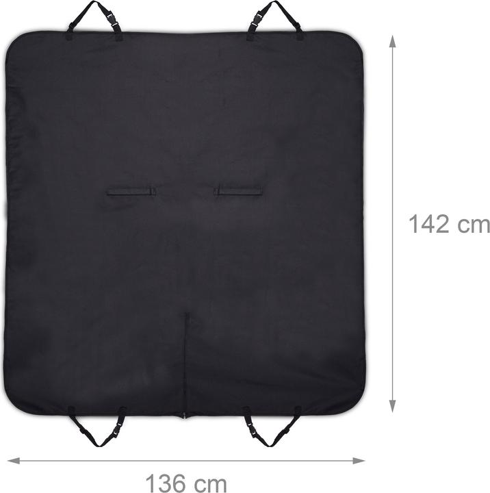 Actual product image Relaxdays Protective Car Seat Cover for Dogs (Dog, Reflectors, Breathable)