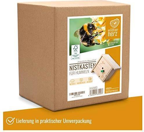 Actual product image Wildtier Herz Bumblebee hotel to hang (Bumblebees)