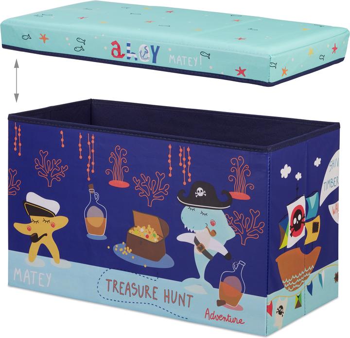Actual product image Relaxdays Kids' Toy Box Ottoman
