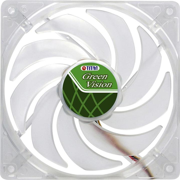 Actual product image Titan Fan,, 120x120x25mm, TFD-12025GT12Z/V2(RB), Green Vision (120 mm, 1 x)