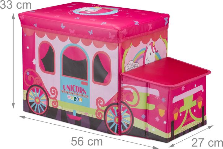 Actual product image Relaxdays Children's Storage Ottoman