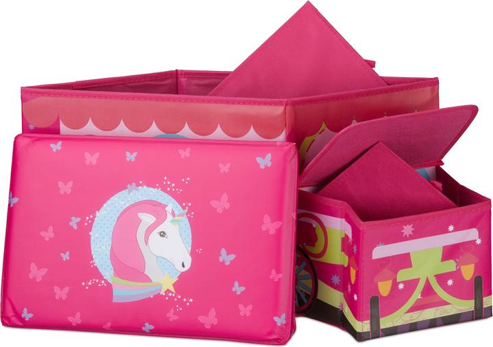 Actual product image Relaxdays Children's Storage Ottoman