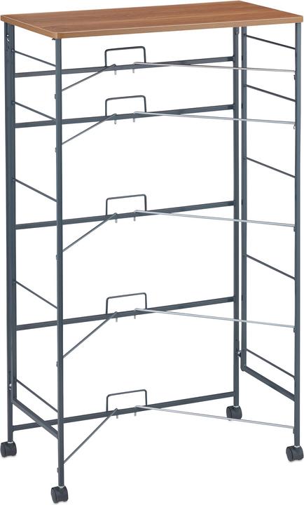 Image du produit Relaxdays Armoire à tiroirs sur roulettes (58 x 30 x 96,5 cm)