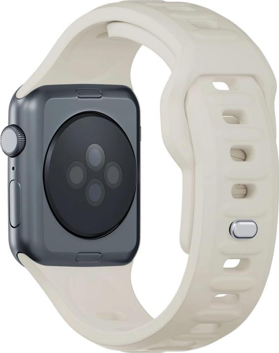 Image du produit 3MK Silicone Watch Strap beżowy/beige dla Apple Watch 38/40/41mm (Silicone, Acier inoxydable)