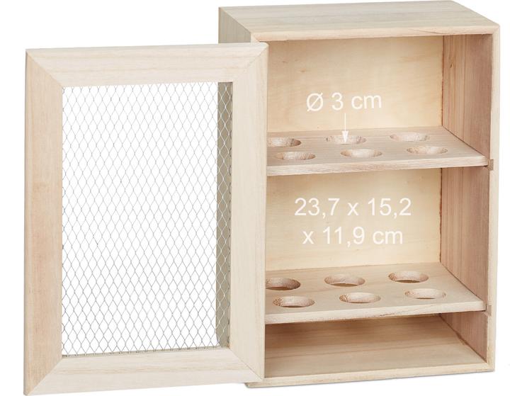 Image du produit Relaxdays Armoire pour oeufs, en bois (5.50 l)