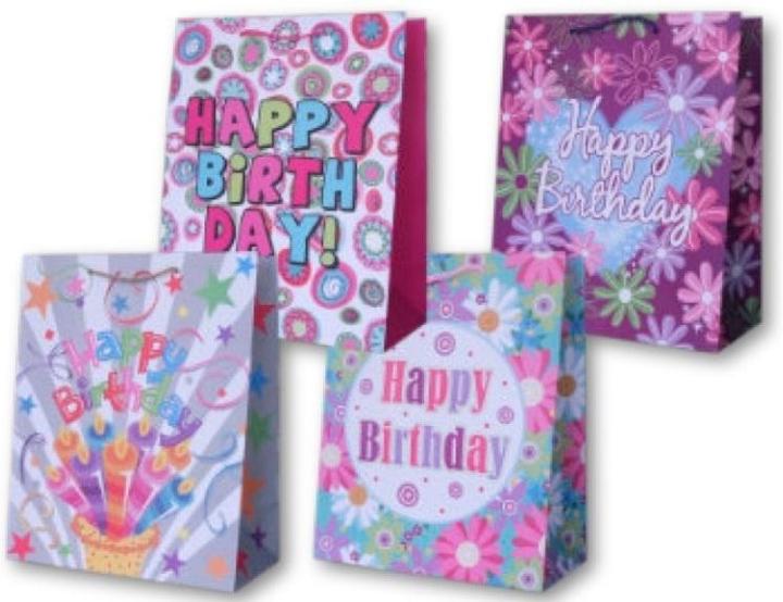 Panorama Dekorative laminierte Tasche PL-6 mittlerer Geburtstag (Geschenktüte)