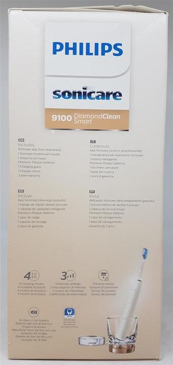 Actual product image Philips HX9901/63 Sonicare Diamondclean Smart 9100 Electric Sonic Toothbrush, App, Rose Gold (Sonic toothbrush)