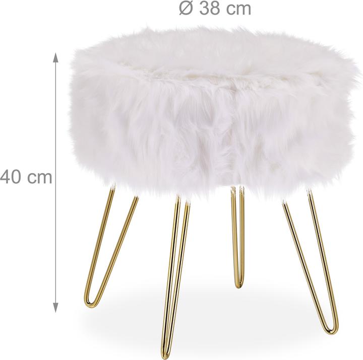 Immagine prodotto Relaxdays Sgabello, imbottito