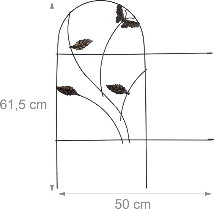 Actual product image Relaxdays Bed fence 5pcs. (250 cm)