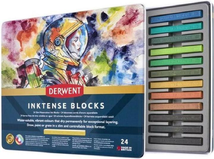 Produktbild Derwent Inktense Aquarellkreidestifte (Mehrfarbig, 24 x)