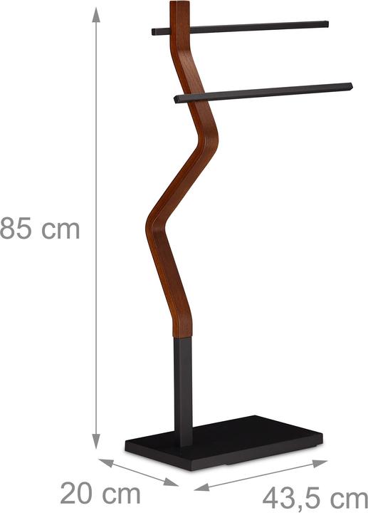 Actual product image Relaxdays Towel rail standing