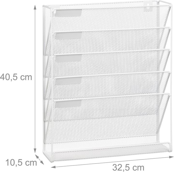 Image du produit Relaxdays Porte-revues (32,5 x 10,5 x 40,5 cm)