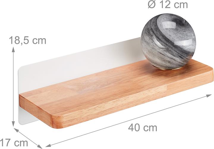 Actual product image Relaxdays Wall shelf illuminated (40 x 17 x 18.5 cm)