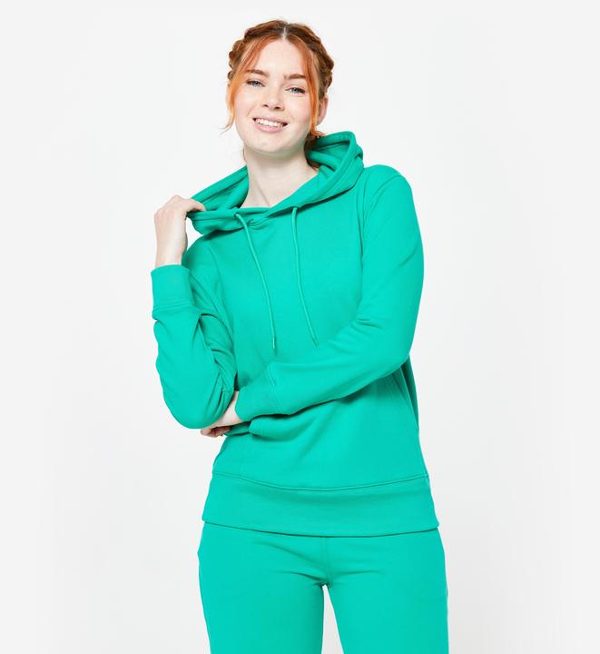 Image du produit Domyos Sweat à capuche femme Coton - vert (XXL)