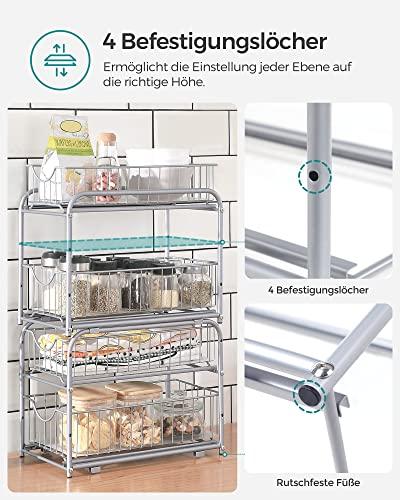 Produktbild Songmics Küchenregal 2 Schubladen
