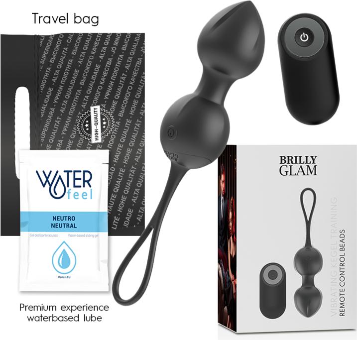 Actual product image Brilly glam Vibrating cone beads with remote control