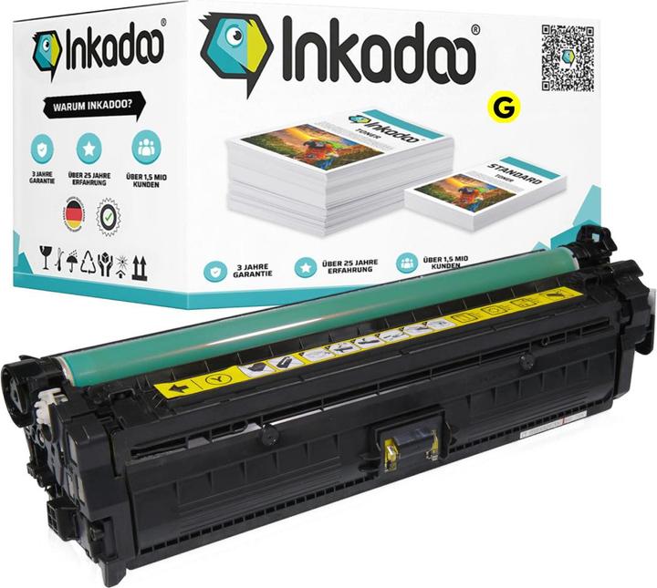 Produktbild Inkadoo Toner kompatibel zu HP CE742A / 307A Toner, gelb Gelb (Y)