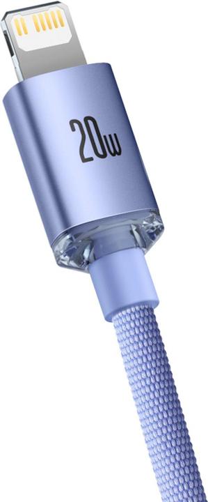 Produktbild Baseus Crystal Shine Series Fast Charging Data Cable Type-C to iP 20W 1.2m Purple (1.20 m, USB 2.0)