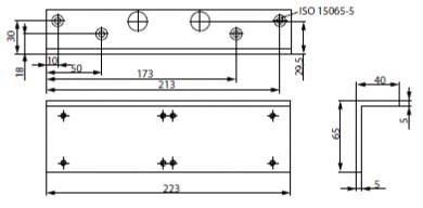 Immagine prodotto Assa Abloy Angolo di camber adatto a DC200 argento