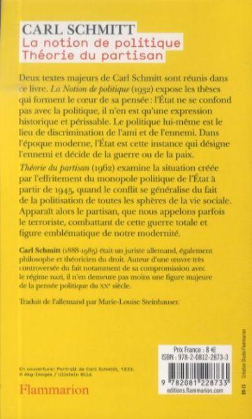 Actual product image Cuba La notion de politique. Théorie du partisan (French, Schmitt Carl, 2009)