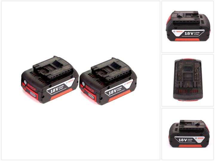Image du produit Bosch Professional GBA Set 2x batteries 3,0Ah (18 V)