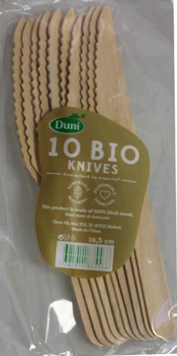 Actual product image Duni Organic knife birch, pack of 10 (10 Piece, Knife)