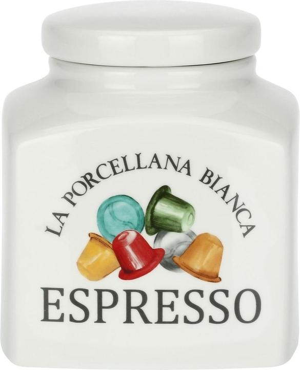 Actual product image La Porcellana Bianca Conserva Espresso Capsule Container - White 1 8 ltr