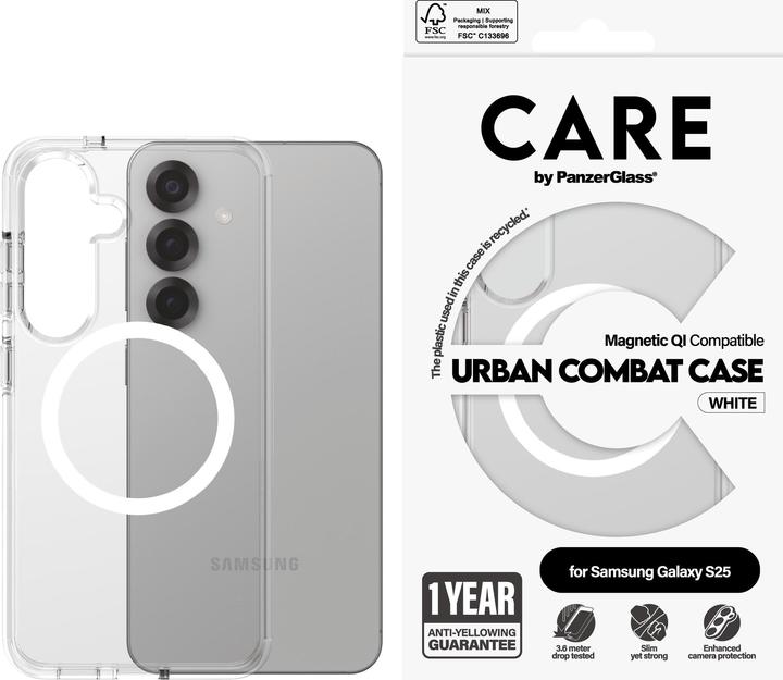 Immagine prodotto PanzerGlass CRRFUWQG38388, Cover, Samsung, Samsung - Galaxy S 2025, Trasparente (Samsung Galaxy S25)