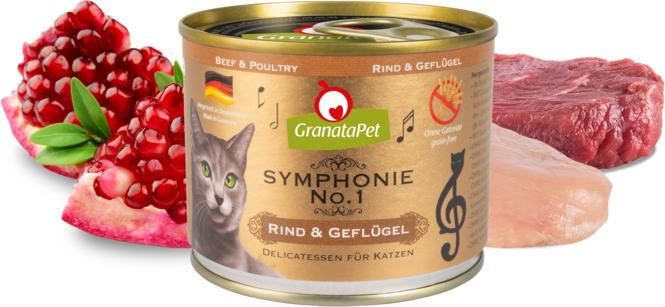 Actual product image Granatapet Symphonie No. 1 Rind & Geflügel 200g (Adult, 1 pcs., 200 g)