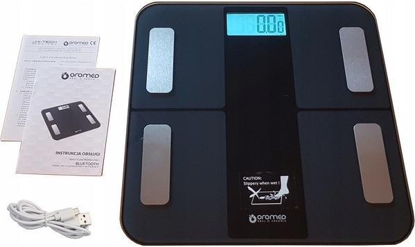 Immagine prodotto Oromed ORO-SCALE BLUETOOTH Bilancia pesapersone elettronica quadrata (180 kg)