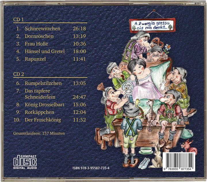 Produktbild Die schönsten Grimms Märchen auf Bairisch (Toni Lauerer, Deutsch)