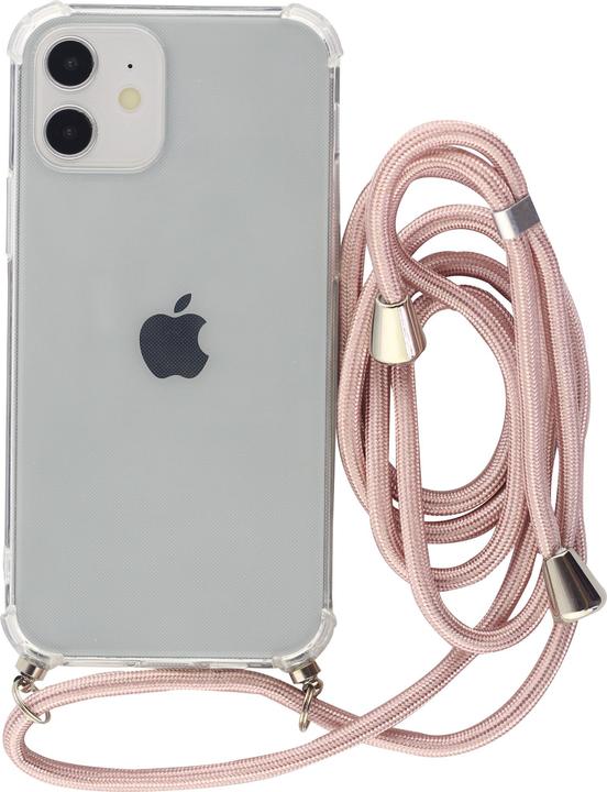 Actual product image PhoneLook Cover rubber transparent with rope pink (Apple iPhone 15 Pro Max)