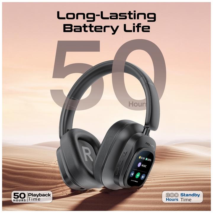 Actual product image ProMate VuTune ANC headphones with controller (ANC, 50 h, Wireless, Cable)