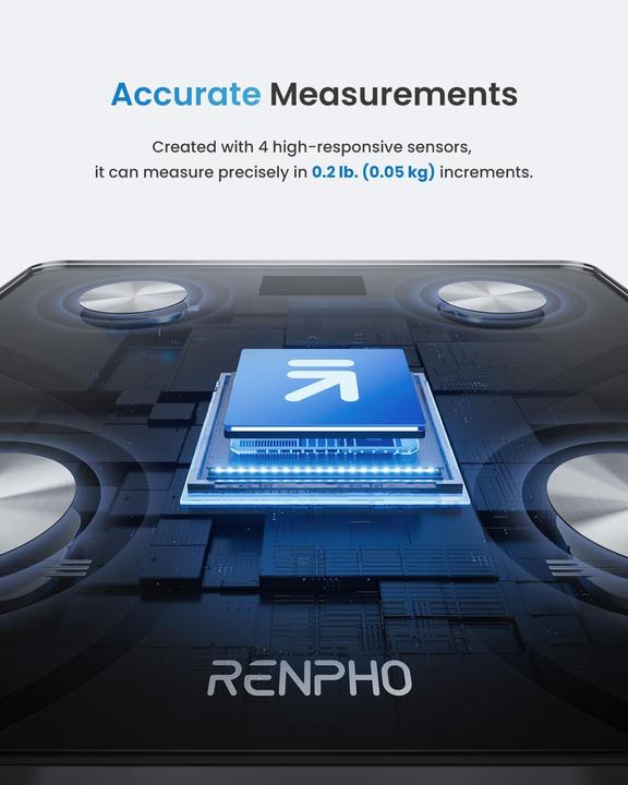 Immagine prodotto Renpho Monitor della composizione corporea (180 kg)