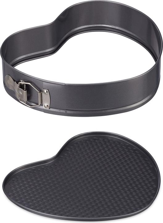 Actual product image Relaxdays Heart Cake Pan Set of 3, 3 Sizes
