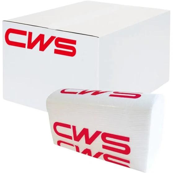 Produktbild CWS Papier-Falthandtücher V-Falzung rec. 1-lagig natur 5000 Blatt (5000 x)