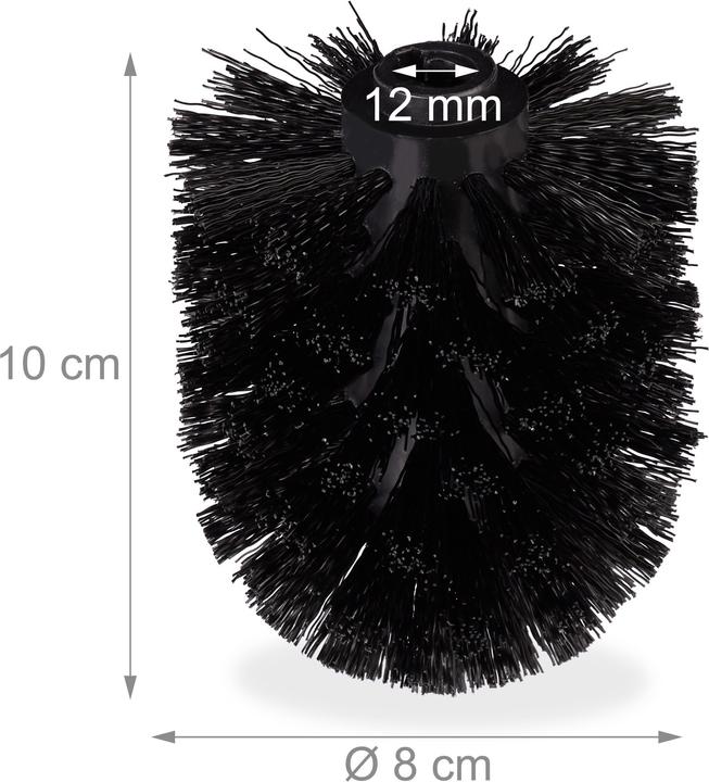 Actual product image Relaxdays Toilet Brush Replacement Heads, Set of 9